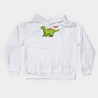 Iguo the iguanodon Kids Hoodie